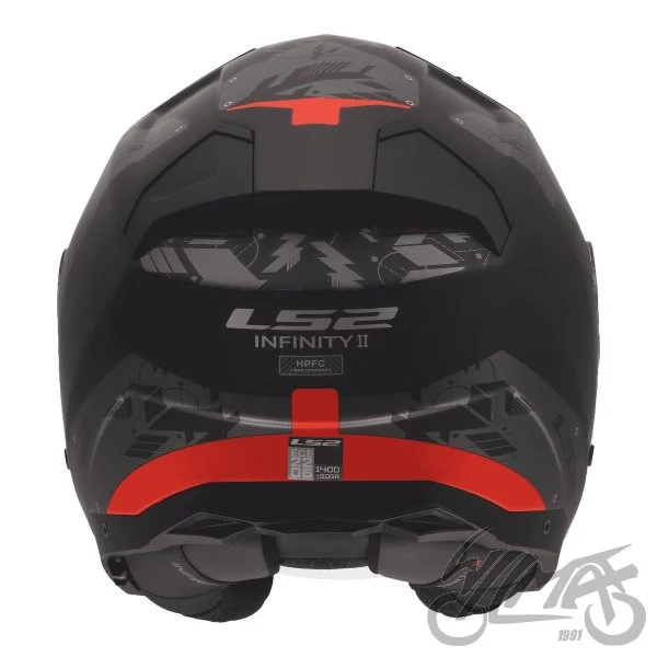Kask LS2 OF603 infinity II nightline grey red XL — ujęcie 4
