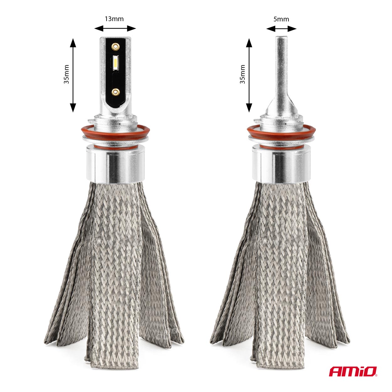 Żarówki samochodowe LED FLEX+ H8 H9 H11 H16 12 V 24 V 6000K Canbus AMIO-03663 — ujęcie 2