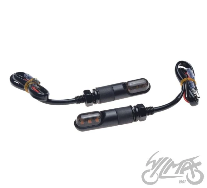 Kierunkowskaz mini LED, czarny — komplet AM1490