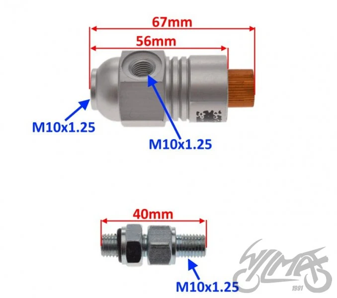 Reduktor zacisku hamulca przedniego 125 GY6 4T (ABS) — ujęcie 2
