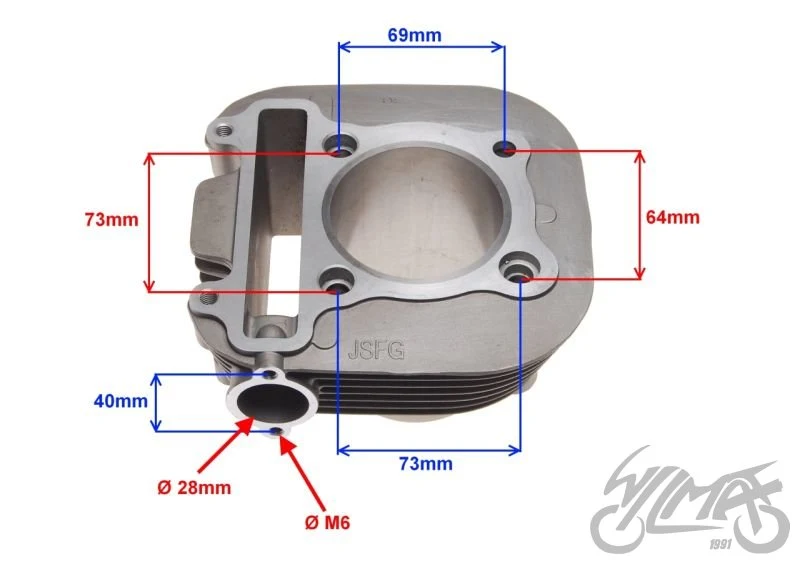 Cylinder ATV 250 RT250ST Loncin, wariant 71,00 — ZRT0020 — ujęcie 2