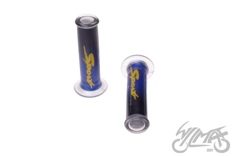Niebieskie manetki Sport — para
