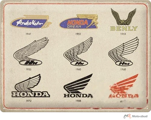 Tablica plakat 30 × 40 Honda mc logo evolution 23336