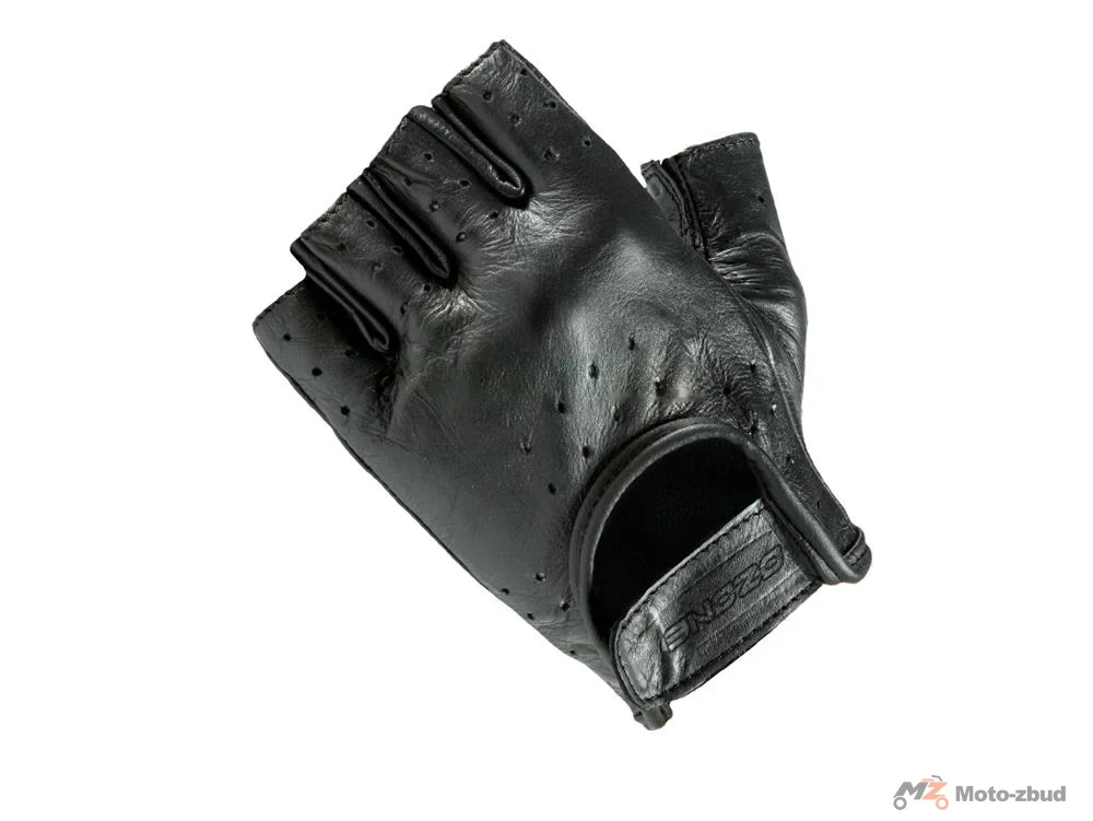 Rękawice skórzane bez palców OZONE Rascal Black rozmiar 4XL
