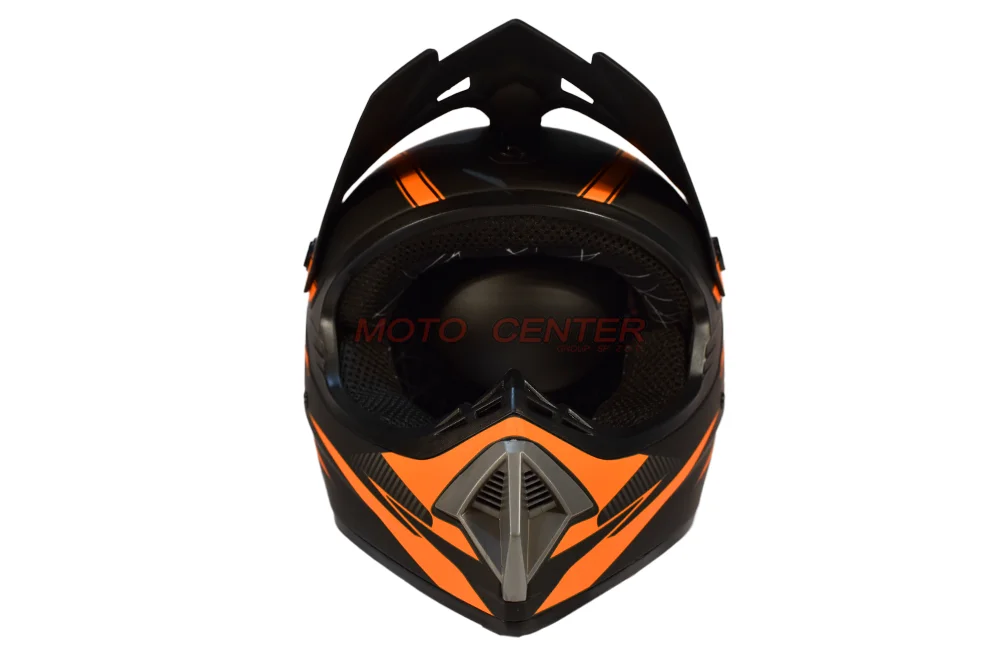 Kask crossowy MPX WL-905 czarny mat/pomarańczowy M — ujęcie 3
