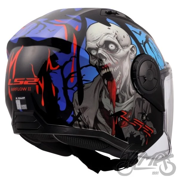 Kask LS2 OF616 Airflow II zombie II bl.r. Blue — rozmiar S — ujęcie 5