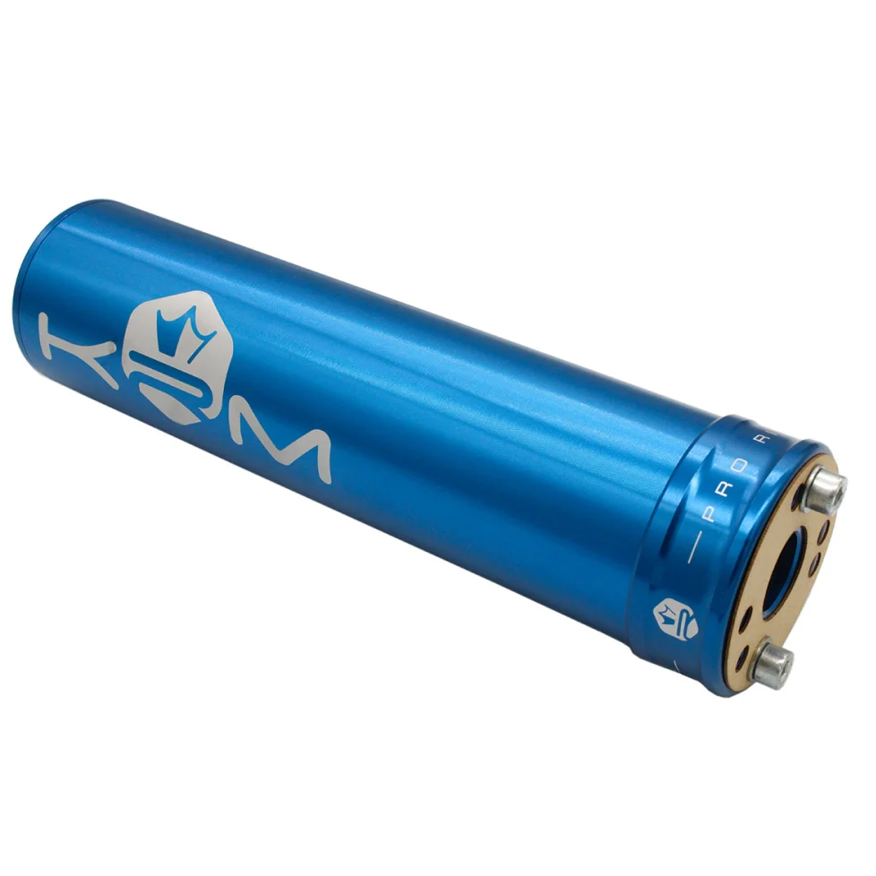 Końcówka wydechu KRM Pro Ride aluminium niebieska 50-70 cm³ — ujęcie 2
