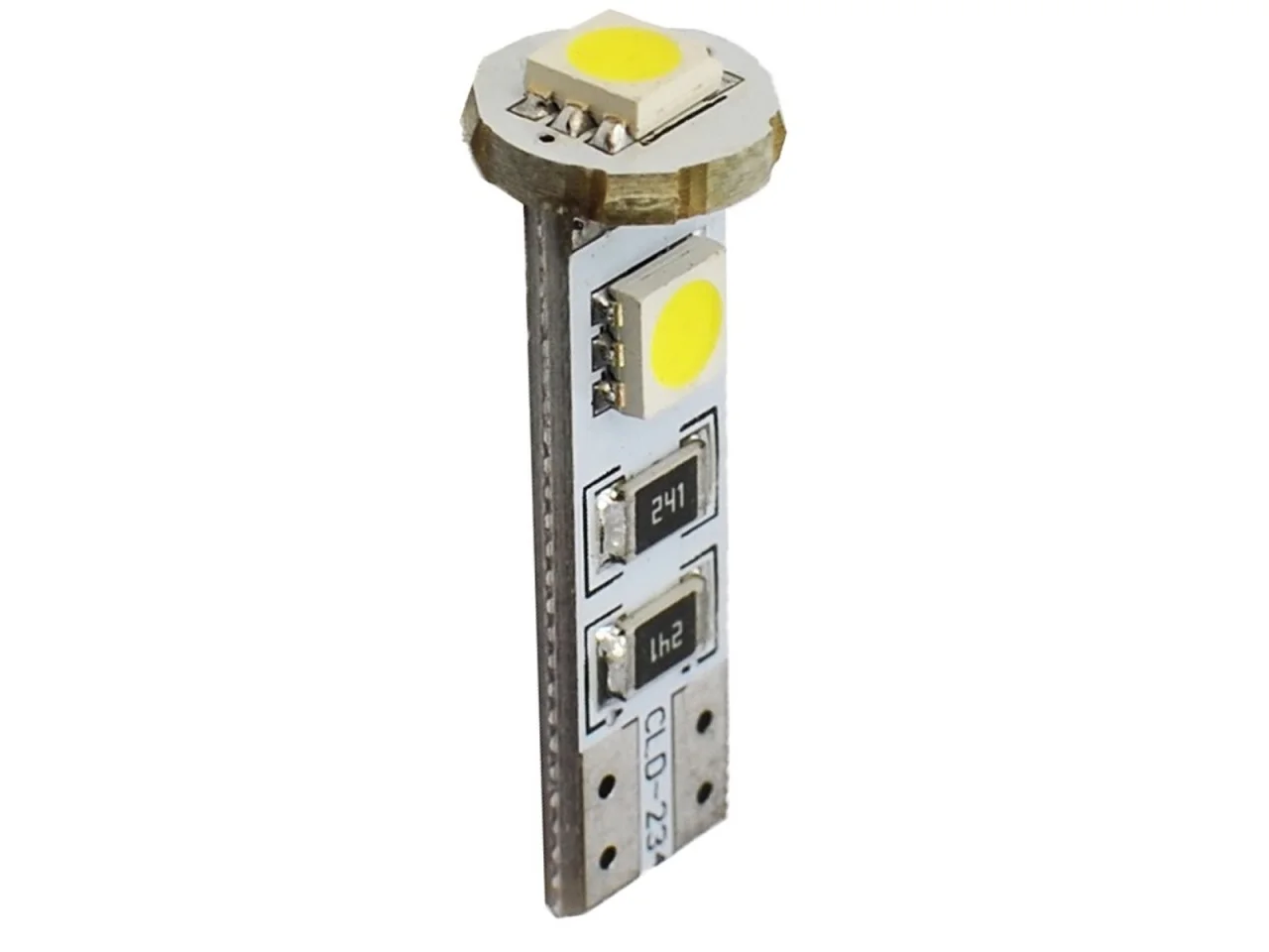 Żarówka W5W T10 12V 3 LED SMD5050 CANBUS biała (2szt.) — ujęcie 3