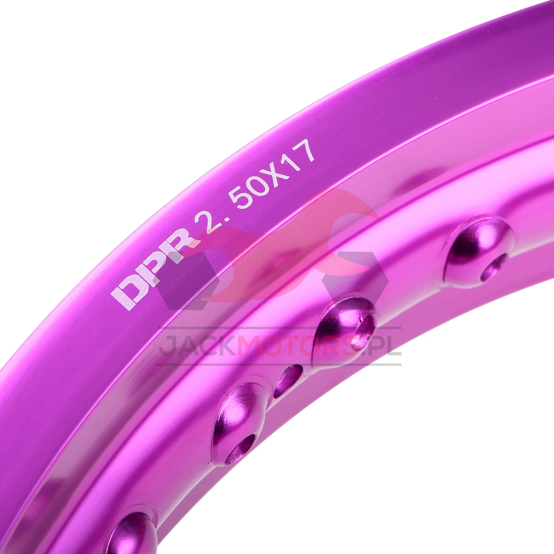 Obręcz koła 2,50 × 17 aluminiowa fioletowa DPR Classic — ujęcie 2