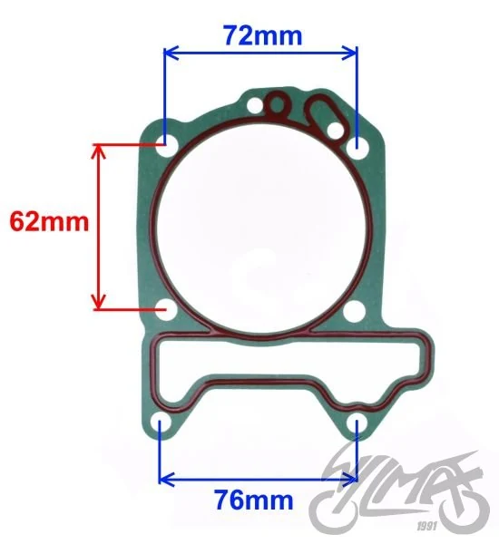 Uszczelka pod cylinder 0,4 mm 4T do Piaggio Fly 125 — ujęcie 2