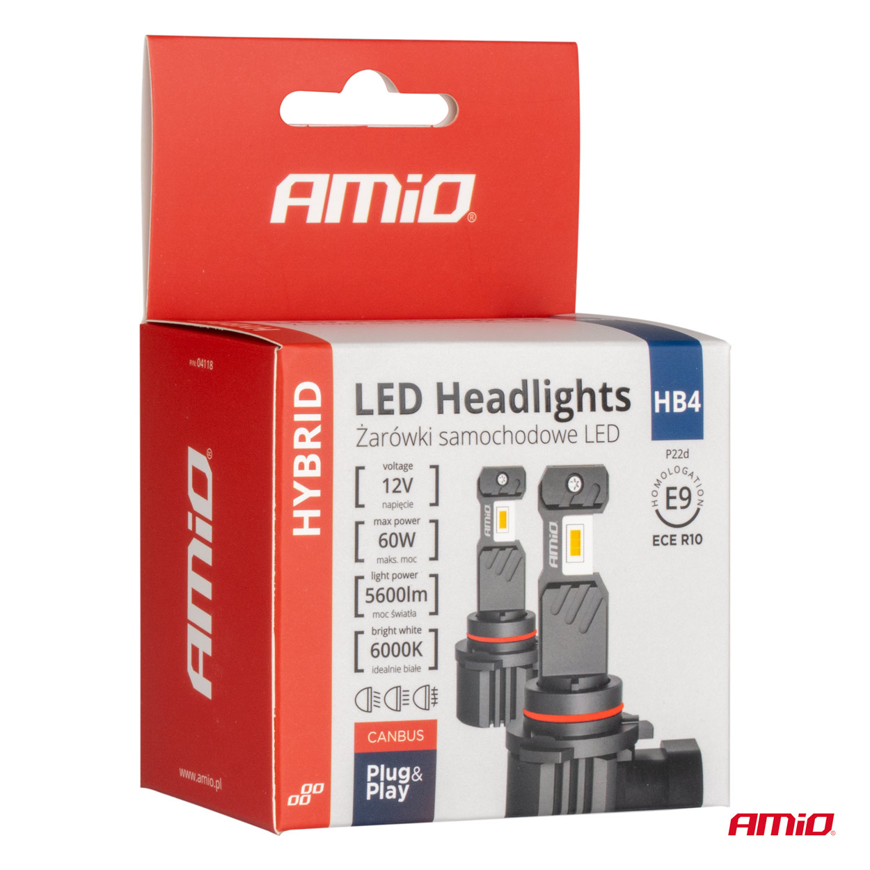 Żarówki samochodowe LED seria HYBRID HB4 9006 6000K Canbus 60 W — ujęcie 5