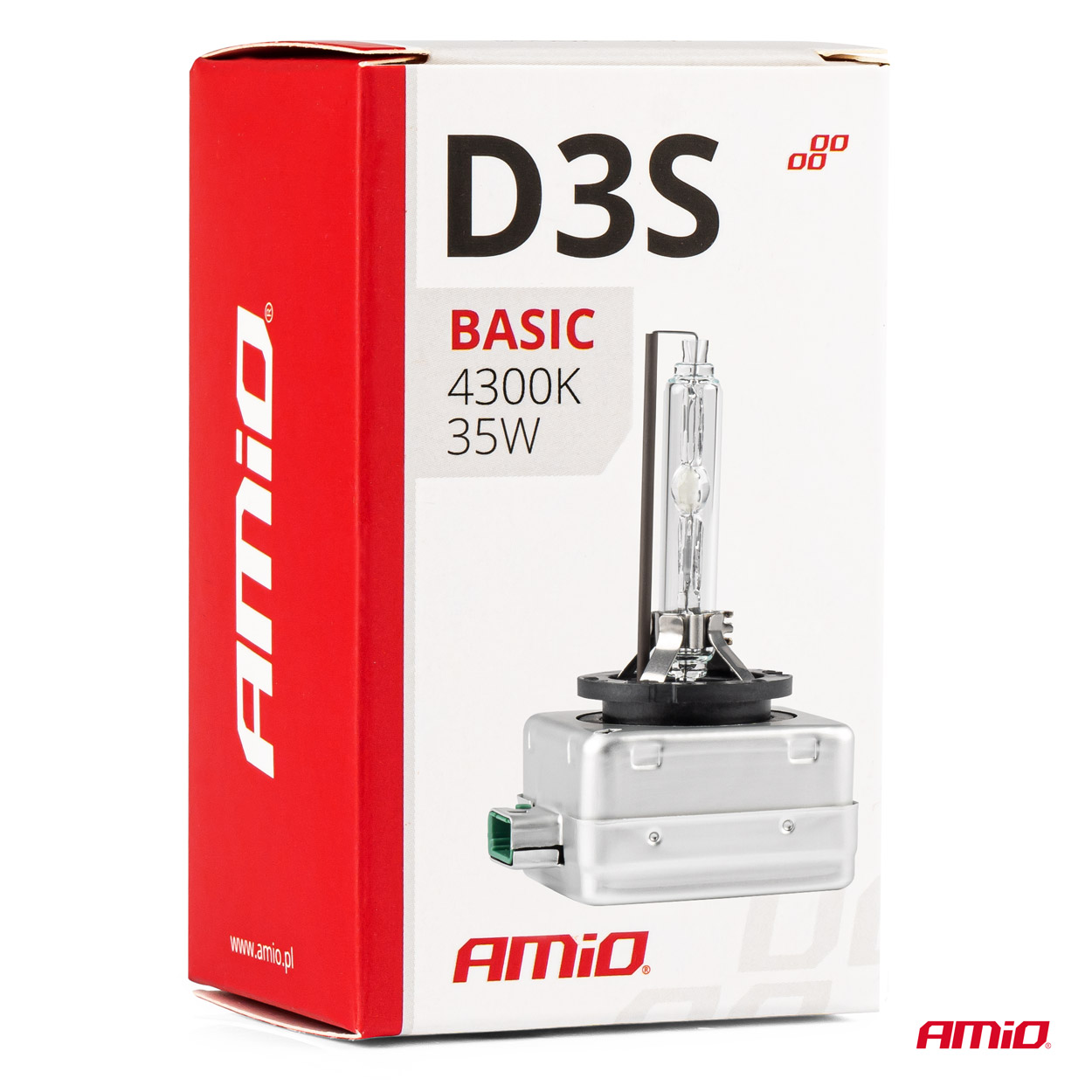 Żarówka ksenonowa żarnik xenon D3S 35 W 4300K AMiO BASIC — ujęcie 3