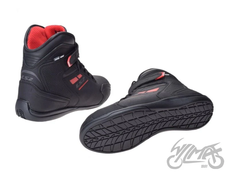 Buty motocyklowe damskie LS2 Garra WP — czarno-czerwone, rozmiar 40 — ujęcie 2