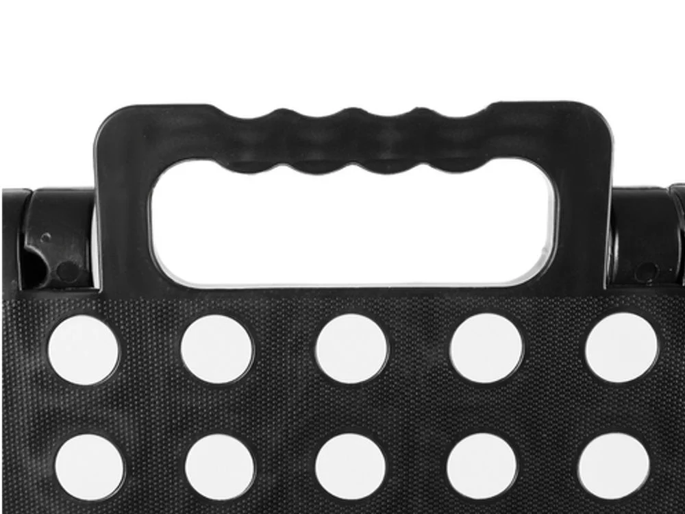 Stołek składany czarno-biały 39 cm — ujęcie 6