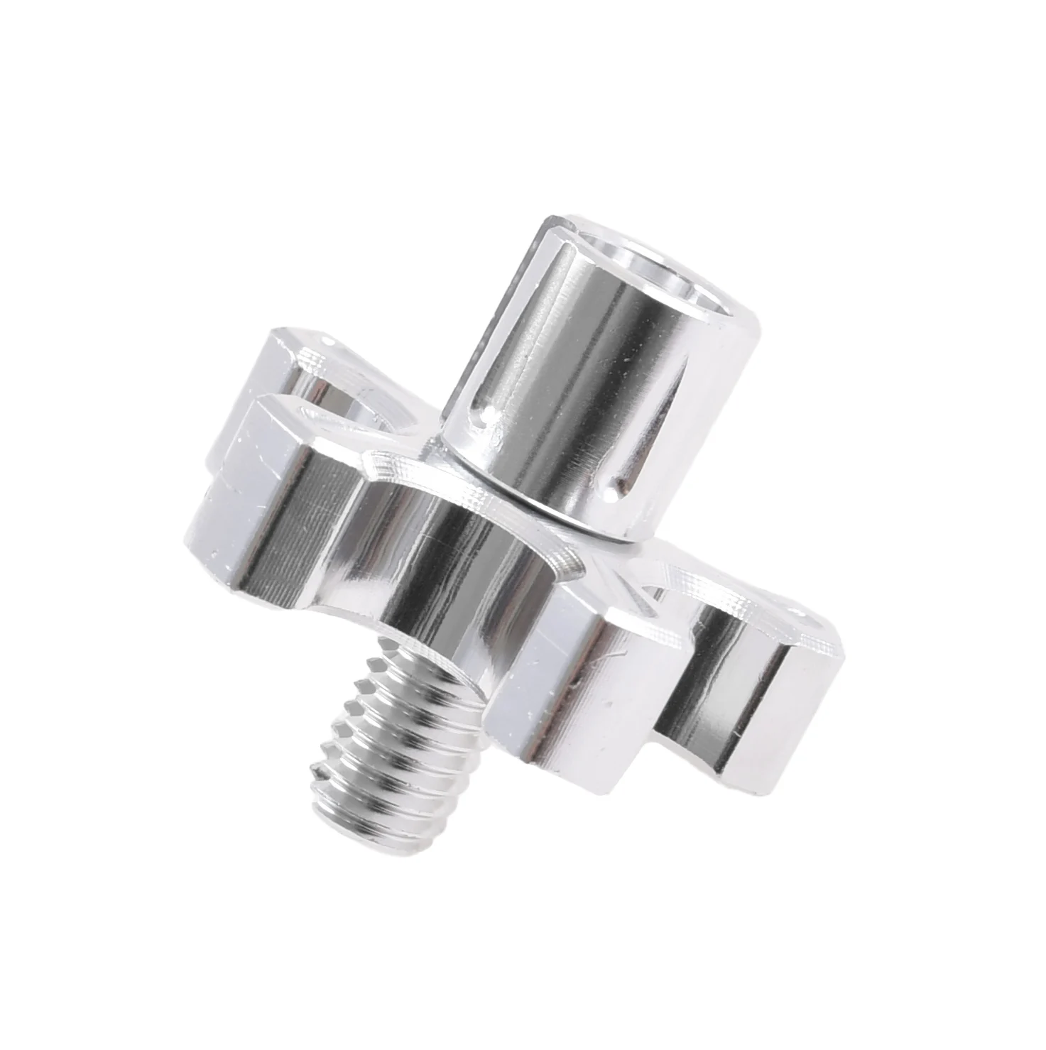 Napinacz linki M8 20 mm aluminium CNC srebrny V2 Racing Force — ujęcie 2
