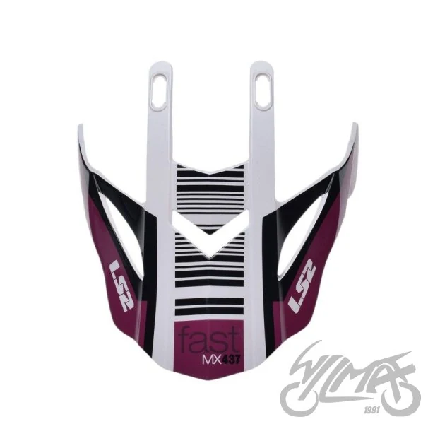 Daszek kasku MX437 evo xcode white violet — ujęcie 2