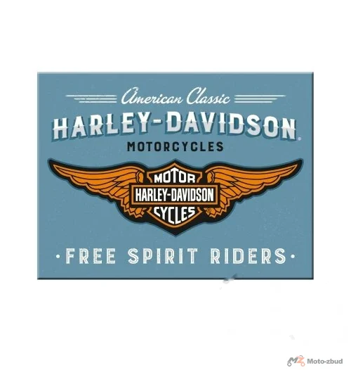 Magnes Harley-Davidson logo blue 14375