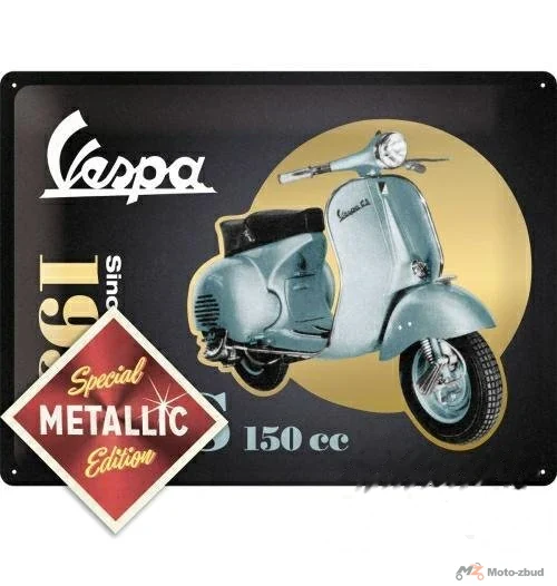 Tablica plakat 30 × 40 Vespa- GS 150 sin gold 63385