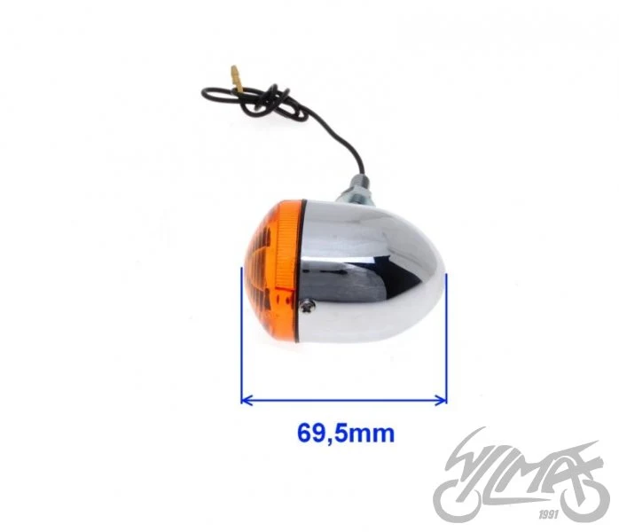 Kierunkowskaz chrom Bullet, wspornik 8 mm, 12 V 23 W — AL607211 — ujęcie 3