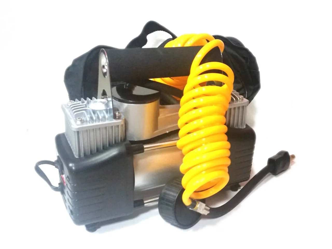 Kompresor dwutłokowy DC 12V 10 BAR 85L/min + adaptery — ujęcie 7