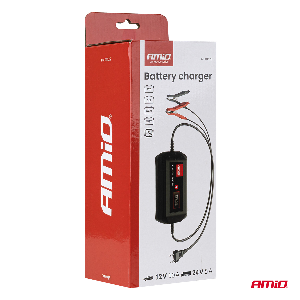 Prostownik cyfrowy STD GEL AGM WET MAX 10A 12 V 24 V — ujęcie 7