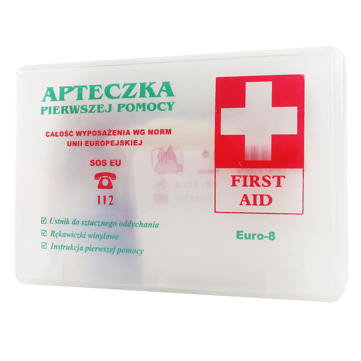 Apteczka B-Euro-8 przezroczysta — ujęcie 3