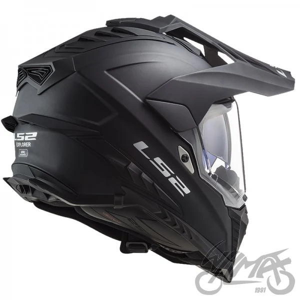 Kask LS2 MX701 Explorer Solid Matt Black — rozmiar M — ujęcie 2
