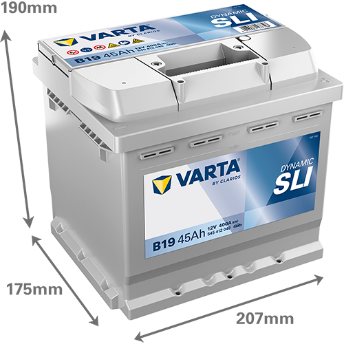 Akumulator 45 Ah 400A 207×175×190/P+ Varta 545412040K262 — ujęcie 2
