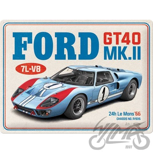Plakat 30X40 Ford GT40 24H le mans 1966 23384 — ujęcie 1
