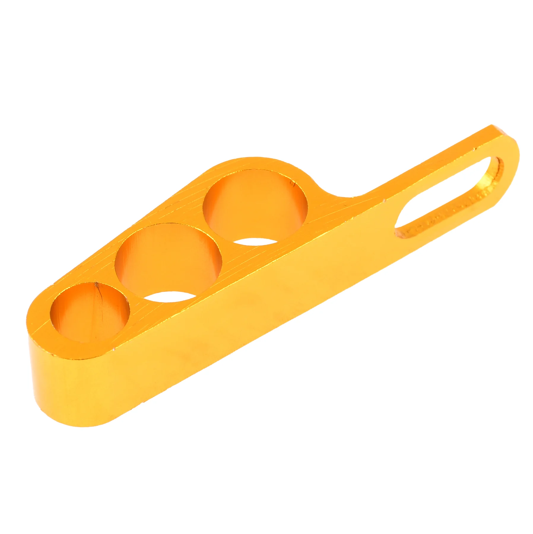Uchwyt linek / przewodu hamulcowego uniwersalny aluminium CNC anoda złoty V1 Racing Force — ujęcie 2