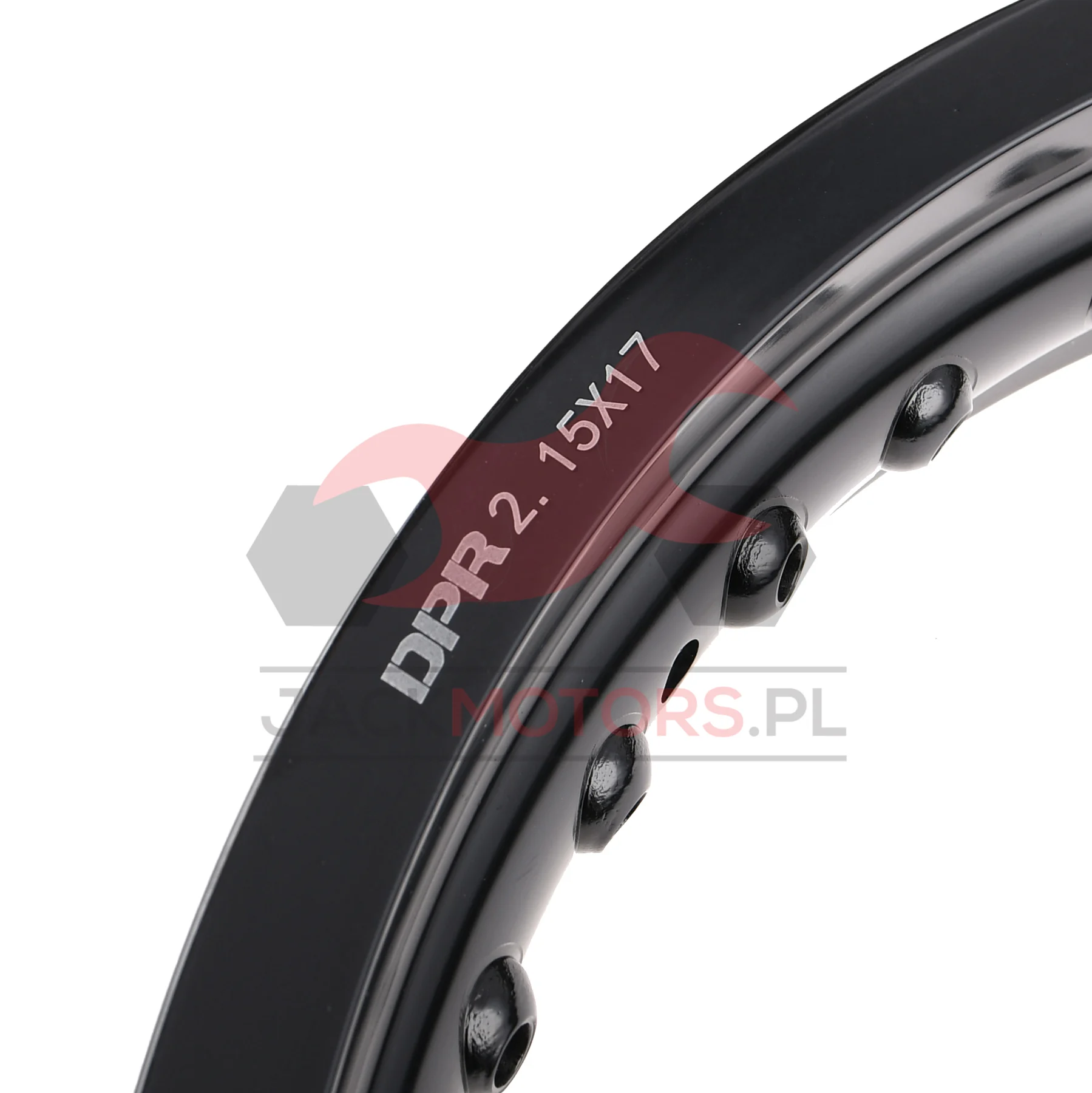 Obręcz koła 2,15 × 17 aluminiowa czarna DPR Classic — ujęcie 2