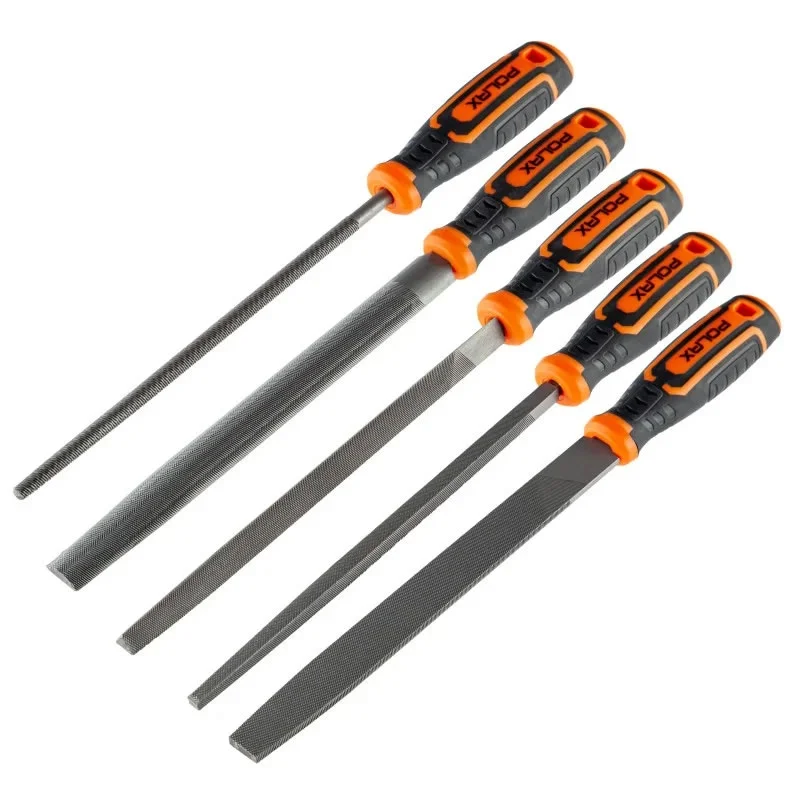 Zestaw pilników do metalu 200mm Polax, 5 szt. — ujęcie 12
