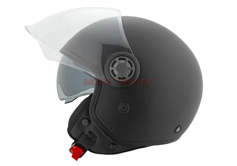 Kask motocyklowy otwarty z blendą City-Bike YA-662 czarny mat rozmiar L Homologacja ECE 22.06 — ujęcie 2