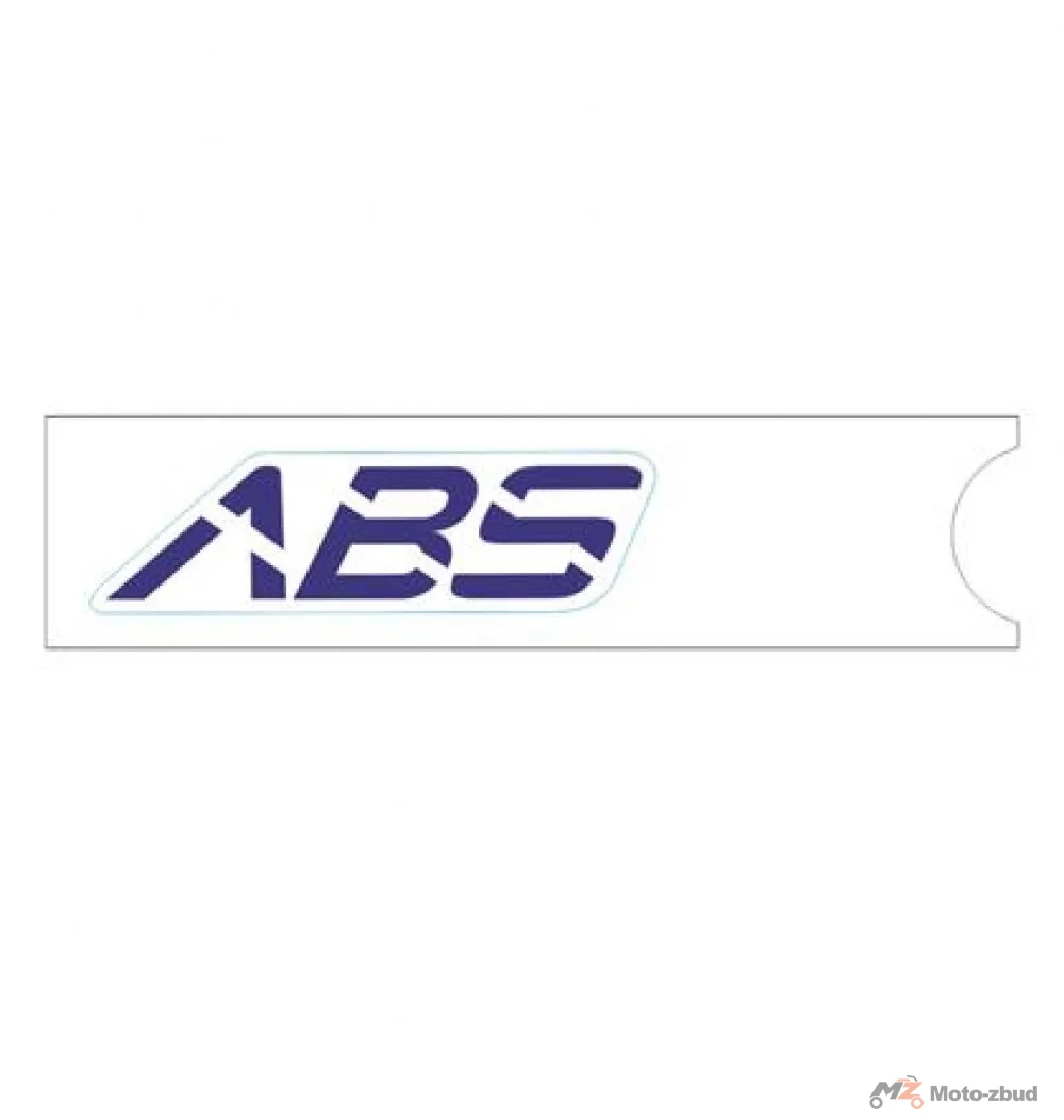Naklejka "ABS" na błotnik przód niebieska prawa (nr kat.1210343-002000) (Zontes ZT 350-GK)