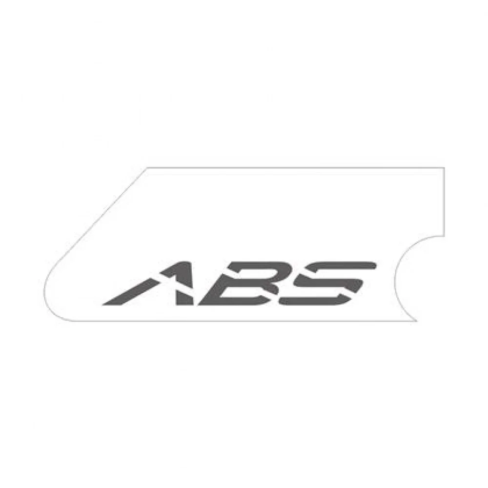 Naklejka "ABS" na błotnik przód szara prawa (nr kat.1210343-033000) (Zontes ZT 350-R)