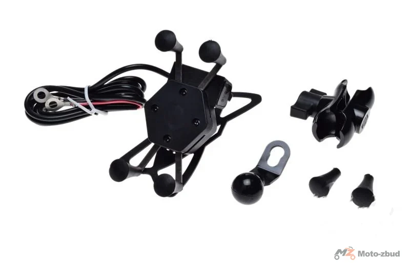 Uchwyt telefonu usb-a z mocowaniem pod lusterko