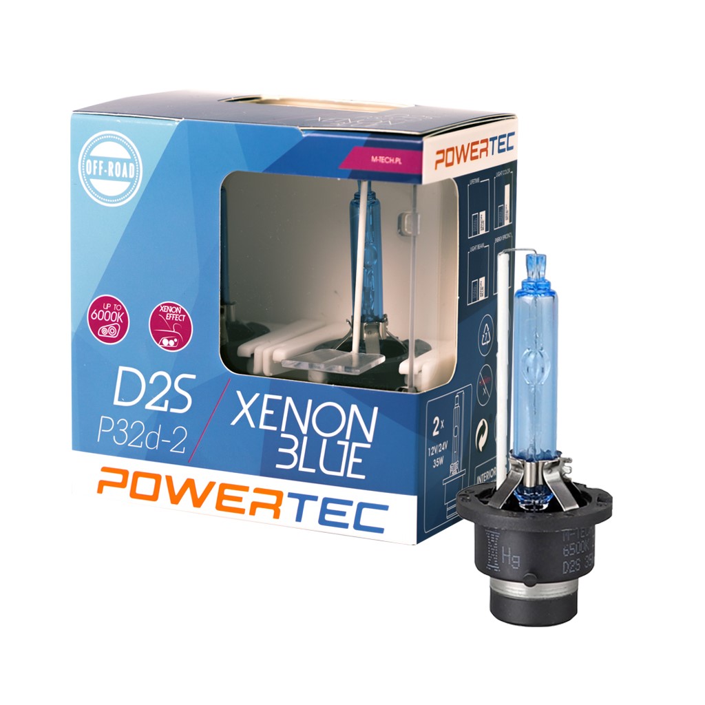 Żarówka xenon D2S 35W/6500K/X. Blue, 2 szt. M-Tech PTZXBD2S-DUO — ujęcie 4