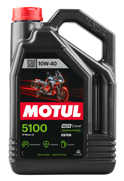 Olej 10W40 MOTUL 5100 4T 4 l MOTUL 104068