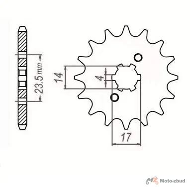Napęd łańcuch zębatki DID + jt Derbi Senda Yamaha Aprilia nowy typ · 11/45, DID standard, 124 — ujęcie 2
