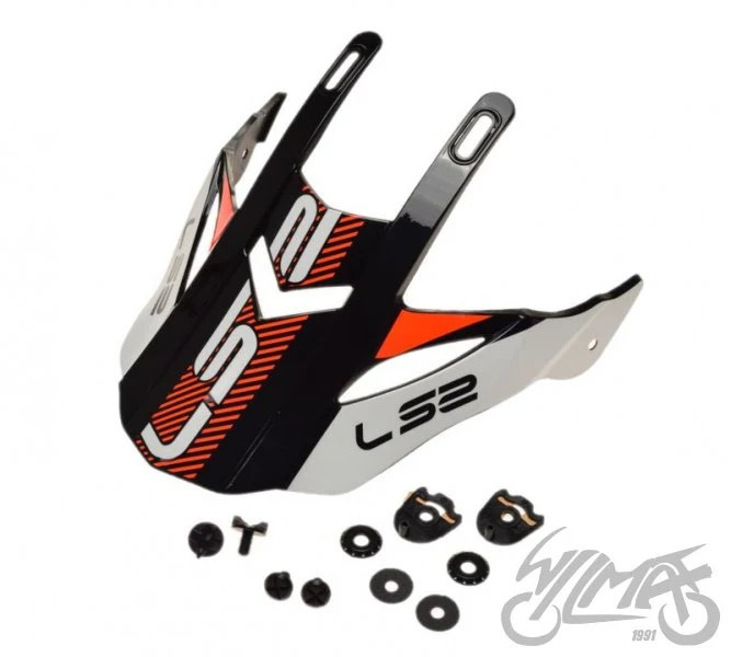 Daszek kasku MX436 evo adventurer black white