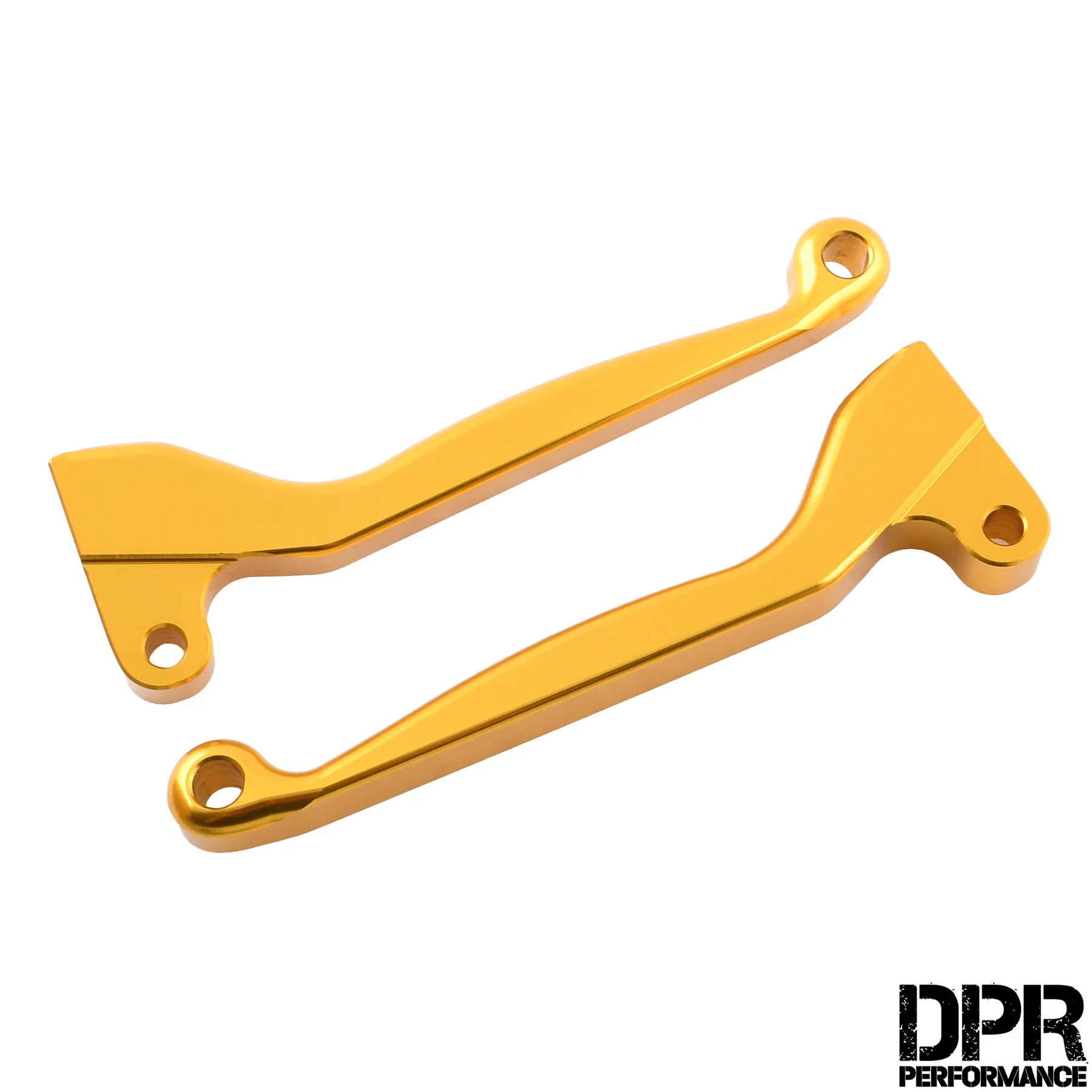 Dźwignia hamulca i sprzęgła Simson kute aluminium CNC złote kpl. DPR Performance — ujęcie 1
