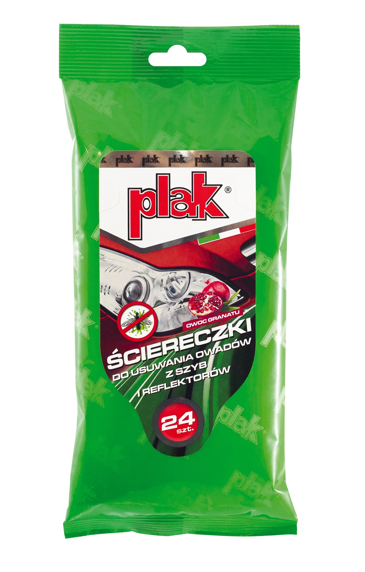Ściereczki do usuwania owadów o zapachu granatu (24 szt.) PLAK SCPLS-OWAD/GRAN