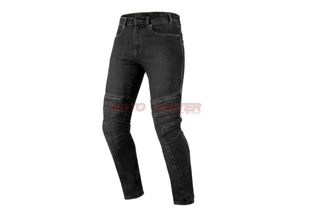 Spodnie motocyklowe Jeans Ozone Hornet II Whashed Black W34L34 męskie — ujęcie 1