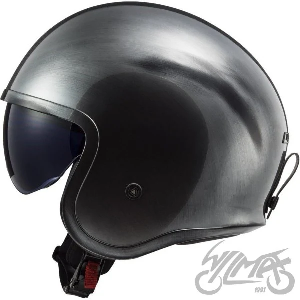 Kask LS2 OF599 Spitfire II jeans Titanium-06 — rozmiar M — ujęcie 2