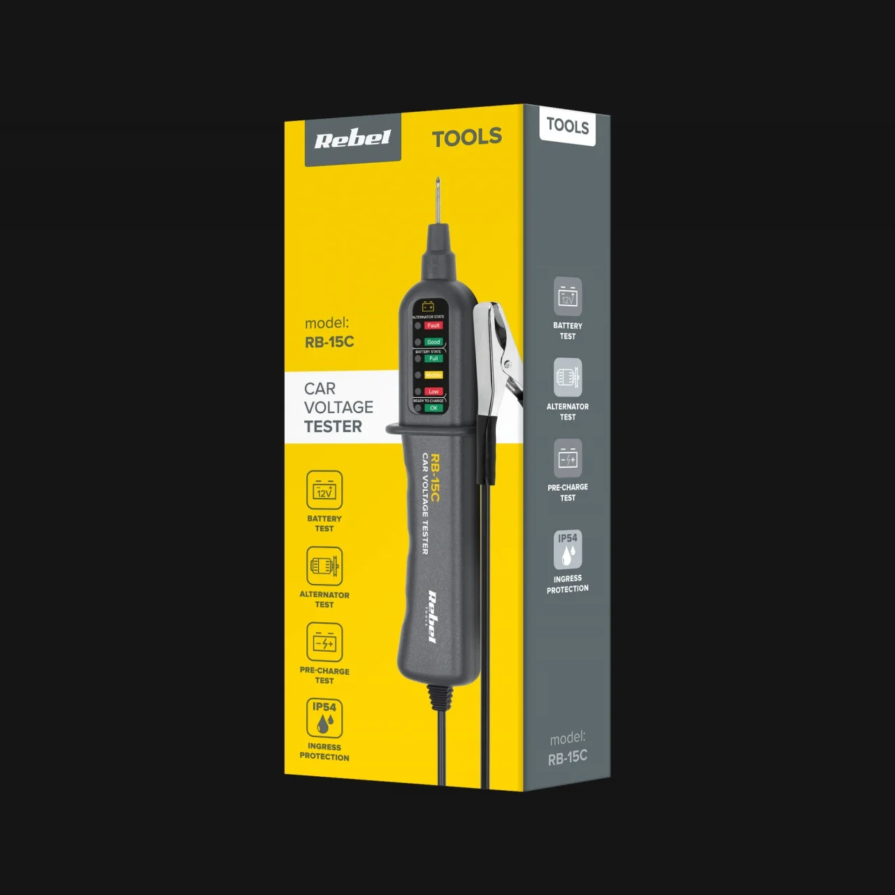 Wskaźnik napięcia / Test alternatora i akumulatora 12 V — ujęcie 2