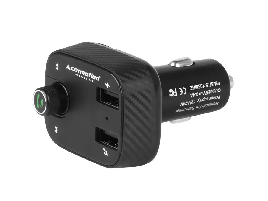 Transmiter FM BLUETOOTH VOLTOMIERZ 2xUSB 3.4A — ujęcie 4