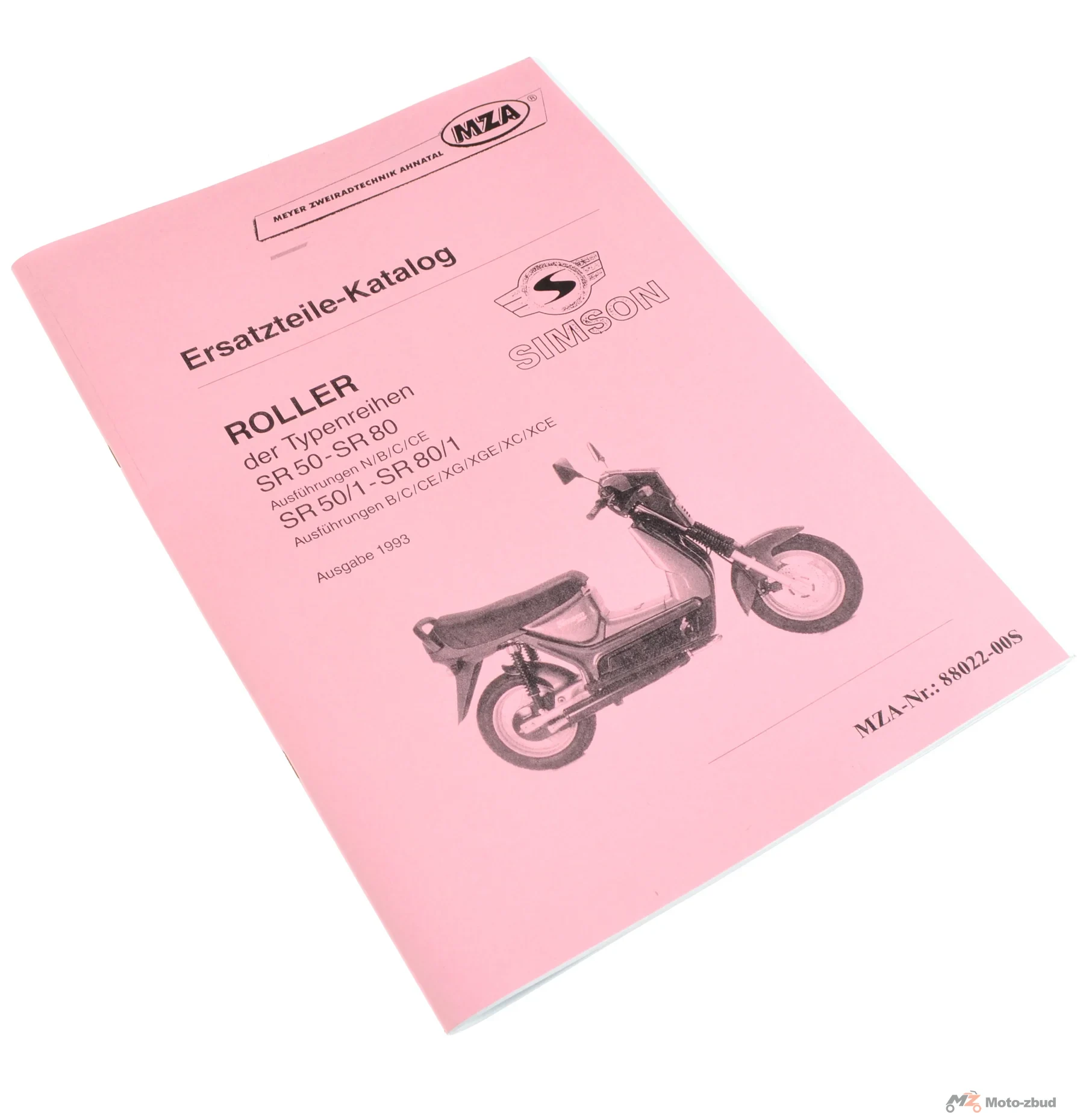 Katalog części Simson SR50 SR80 wydanie 1993 MZA