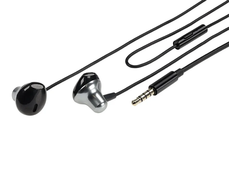 Słuchawki douszne przewodowez mikrofonem wtyczka aux 3.5 mm wayme — ujęcie 3