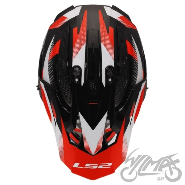 Kask LS2 MX708 Fast II Fort Black Red — 3XL — ujęcie 4