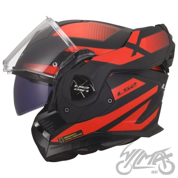 Kask szczękowy LS2 FF901 Advant X Nova Black Red — XXL — ujęcie 3